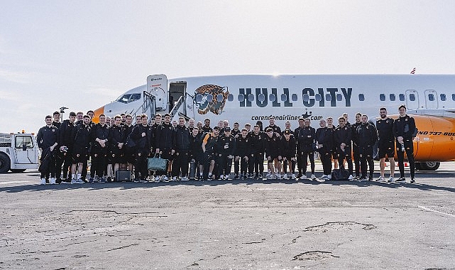 “Tigers on Tour” Hazırlık Kampı Hull City Corendon Uçağıyla Antalya Havalimanı’nda