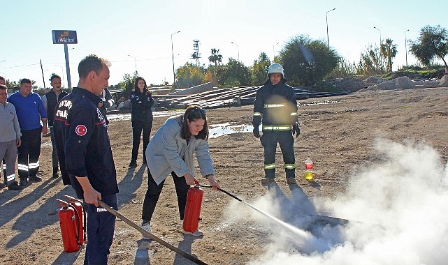 Büyükşehir personeline yangın eğitimi