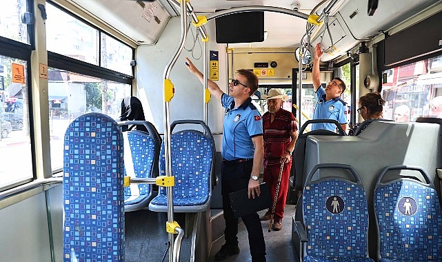 Büyükşehir ekipleri halk otobüslerinde klima denetimlerini sürdürüyor